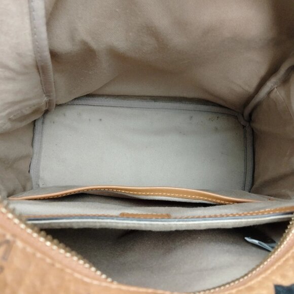 (L4) MCM Backpack Bag Brown PVC main image 2